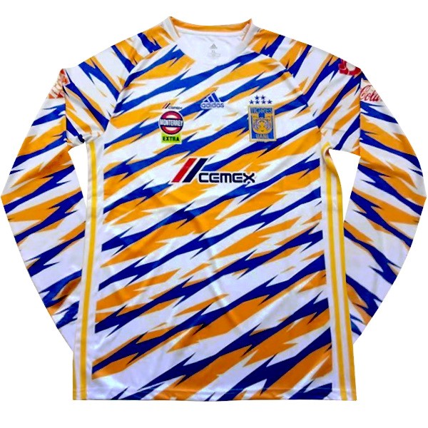 Camiseta Tigres de la UANL Replica Tercera Ropa ML 2019/20 Blanco Amarillo